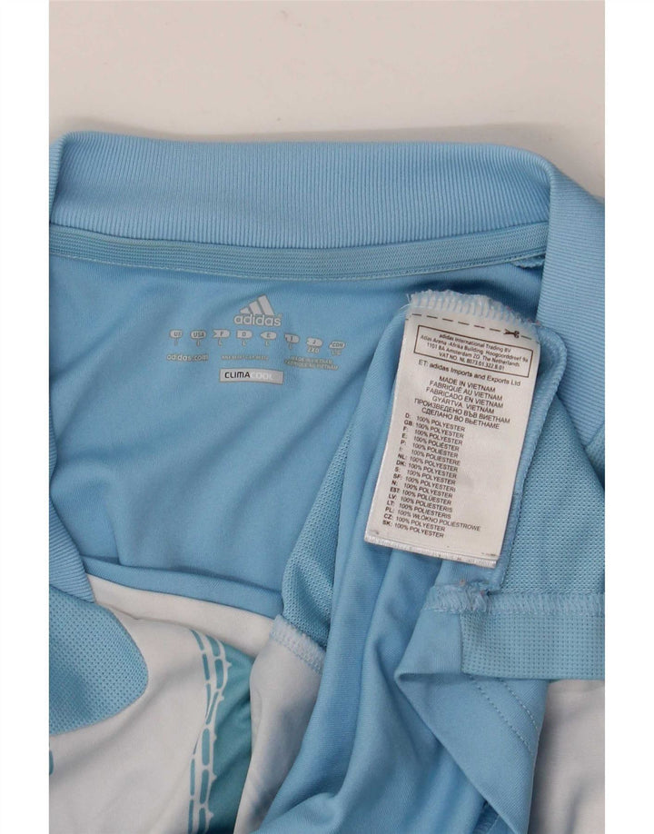 Adidas Hommes Climacool T-Shirt Haut Grand Bleu Rayé Polyester
