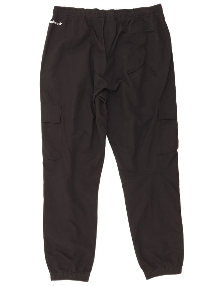 Adidas Pantalon de survêtement cargo pour homme Joggers XL Noir Polyester
