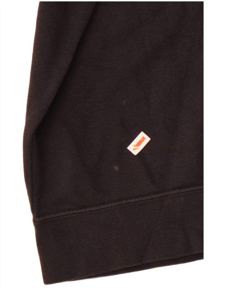 Nike Sweat-shirt surdimensionné pour femme UK 10 Petit coton noir