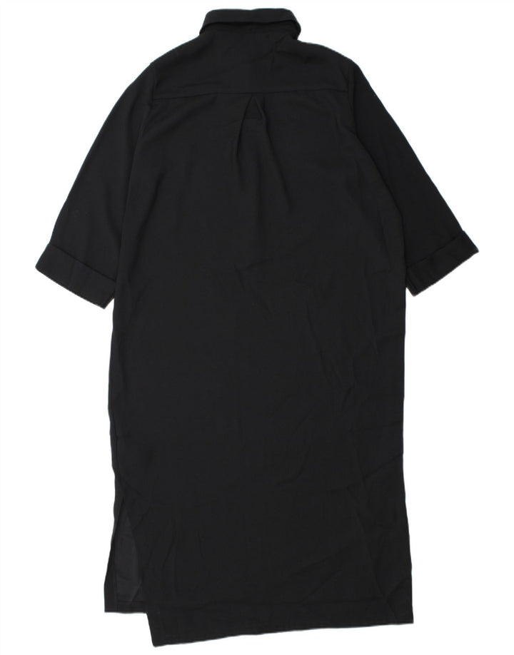 MARKS & SPENCER Robe chemise régulière pour femme UK 12 Noir moyen