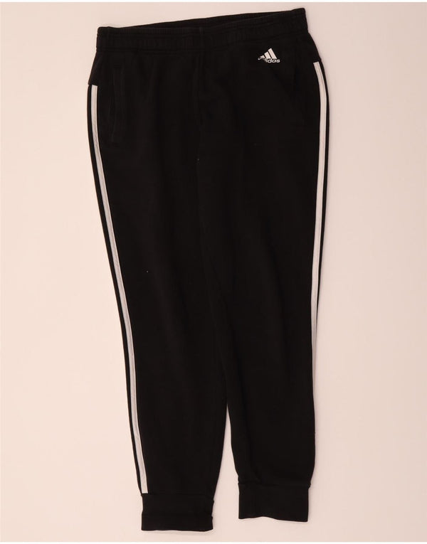 Adidas Pantalon de survêtement pour femme Joggers UK 12/14 Coton noir moyen