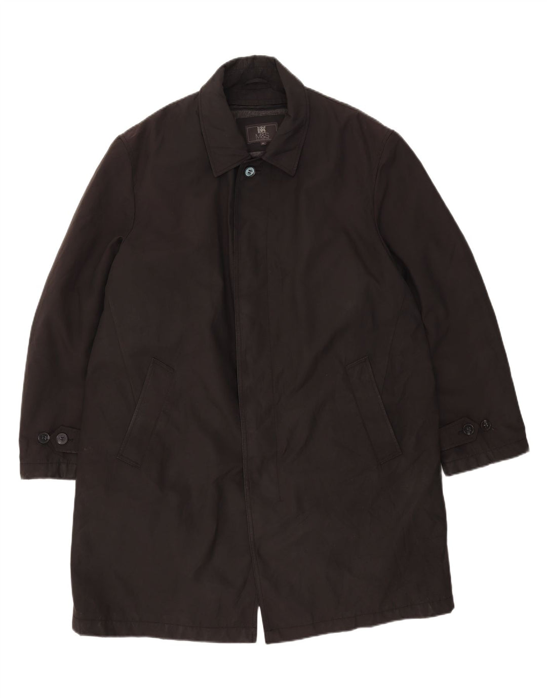 Marks & Spencer Manteau pour homme UK 42 XL Noir Polyester