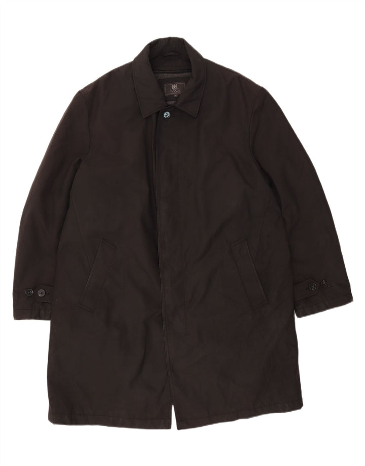 Marks & Spencer Manteau pour homme UK 42 XL Noir Polyester
