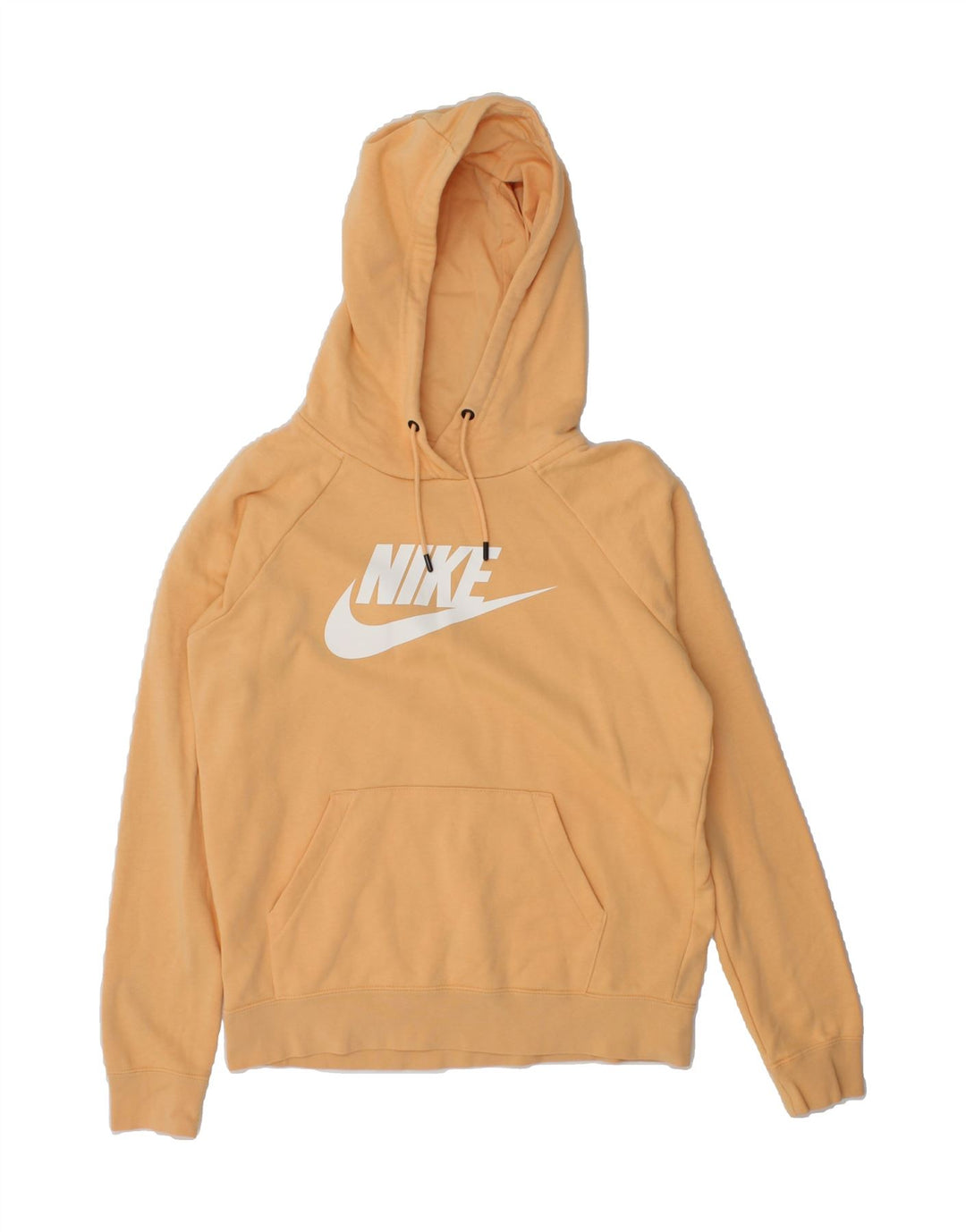 NIKE Mens Graphic Hoodie Jumper Small Orange Cotton Vintage Nike and Second-Hand Nike from Messina Hembry 
