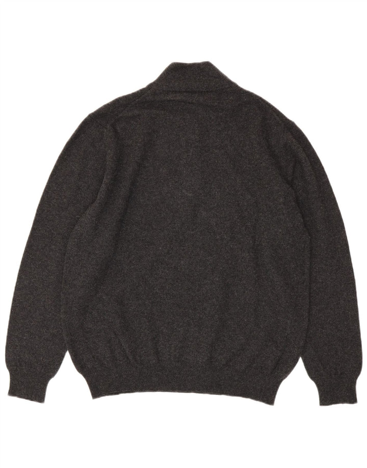 Harmont & Blaine Pull à col zippé pour homme 3XL Gris Laine