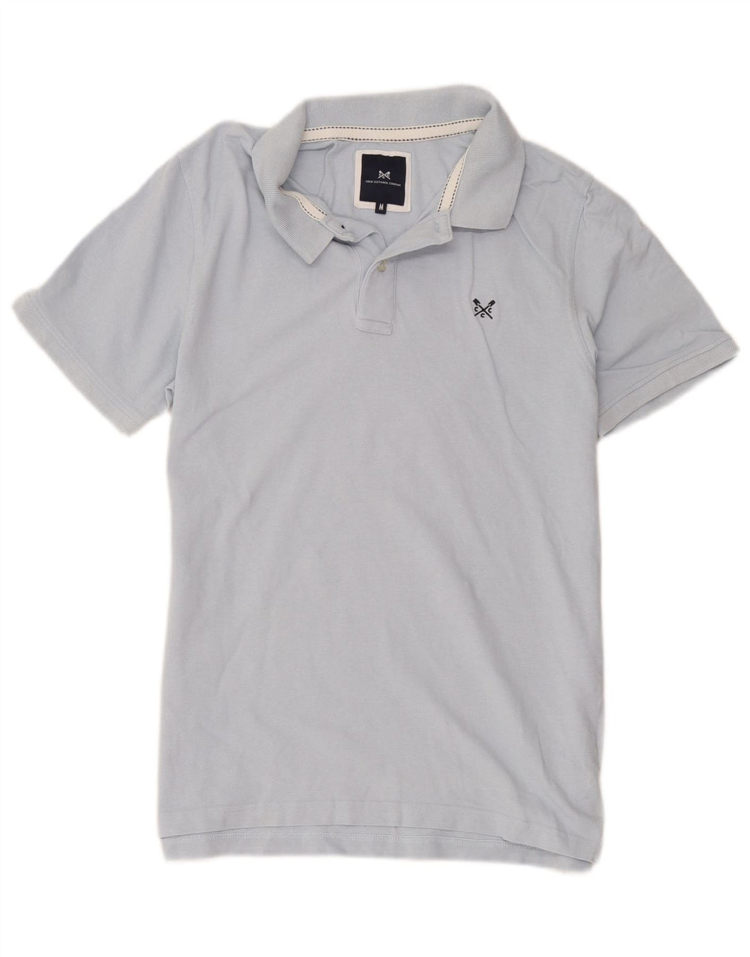 Crew Clothing Polo Homme Bleu Moyen Coton