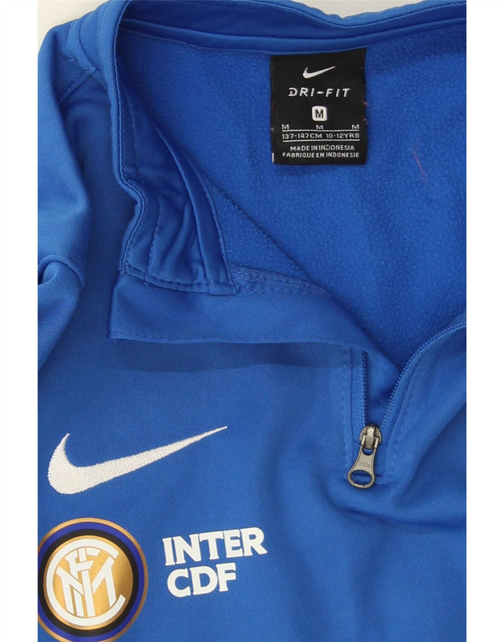 Nike Sweat-shirt graphique Inter Milan pour garçon 10-11 ans Bleu moyen