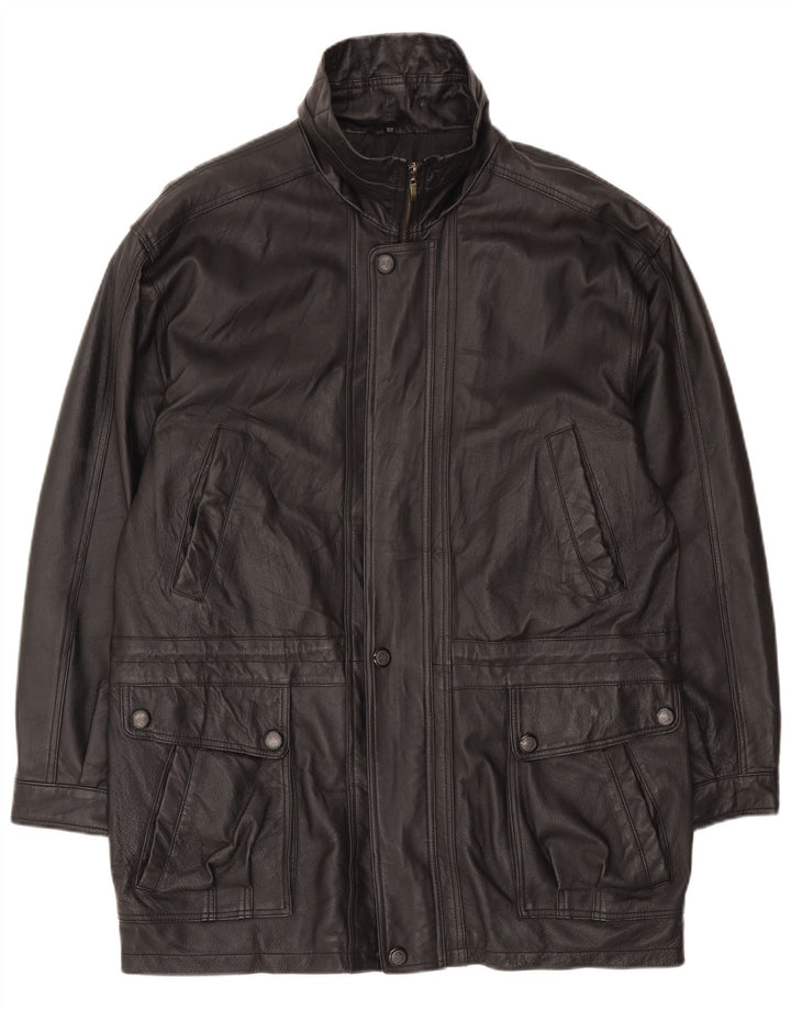 JCC Veste en Cuir Homme IT 50 Grand Cuir Noir