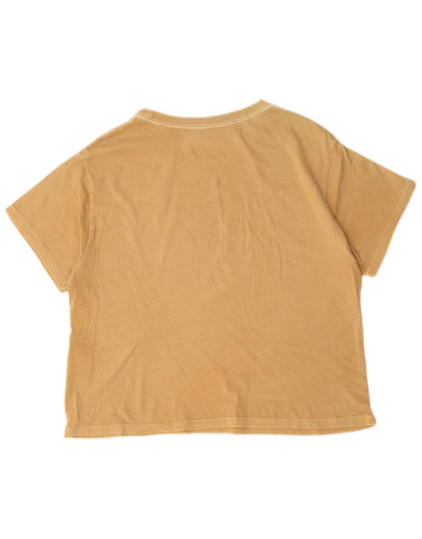 Levi's T-Shirt Femme UK 14 Beige Moyen Coton