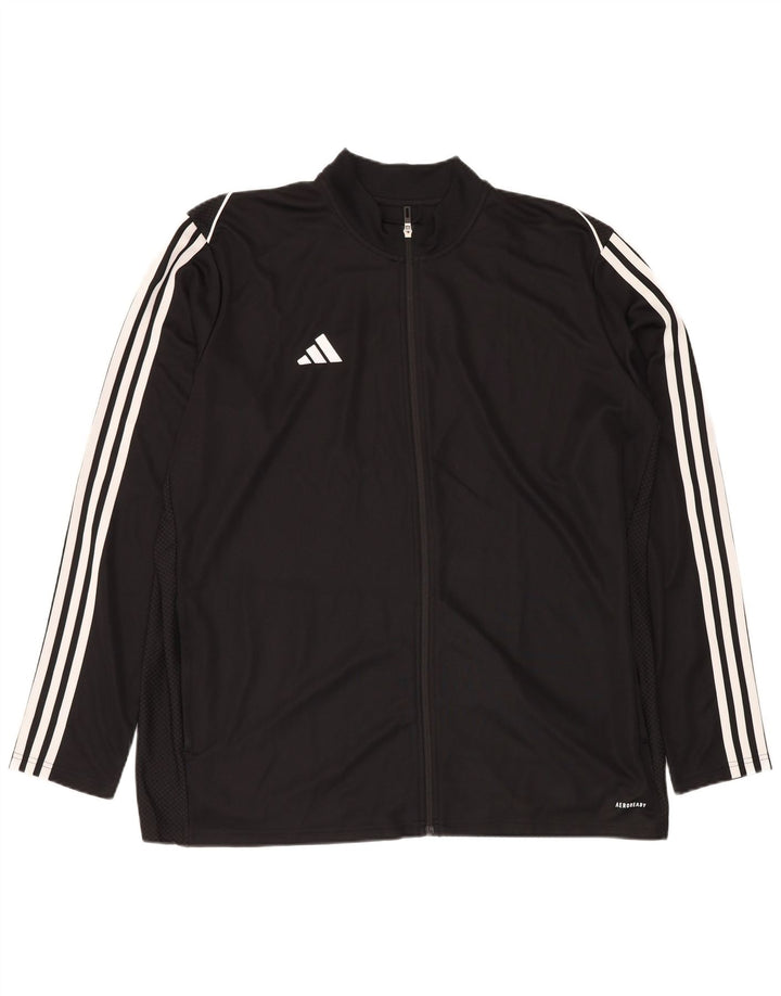 ADIDAS Hommes Aeroready Slim Fit Survêtement Top Veste 2XL Noir Polyester