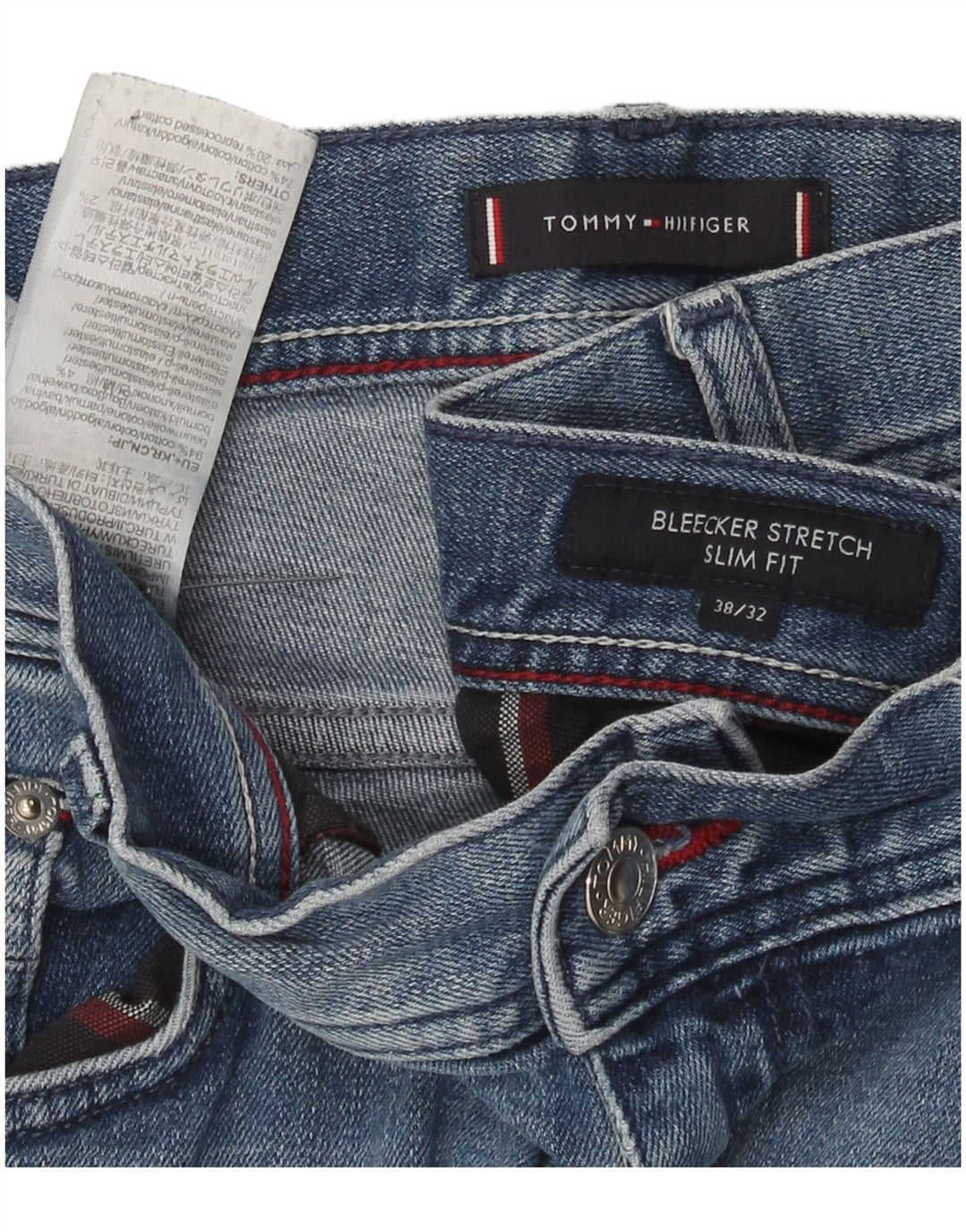 Tommy Hilfiger Jean Slim Bleecker Homme W38 L27 Bleu Coton