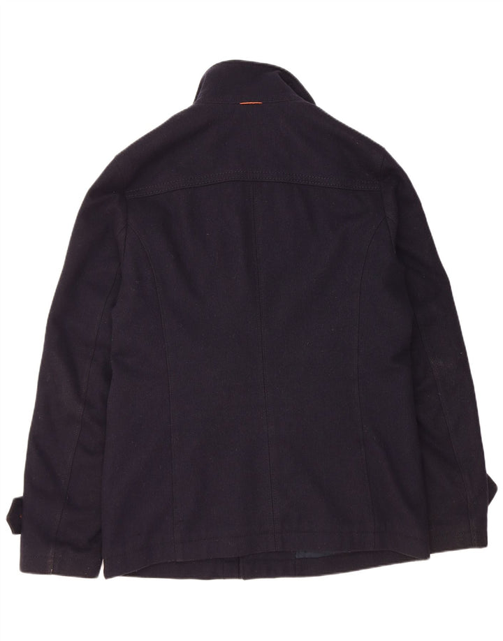 HUGO BOSS Veste utilitaire pour hommes UK 38 Laine bleu marine moyen