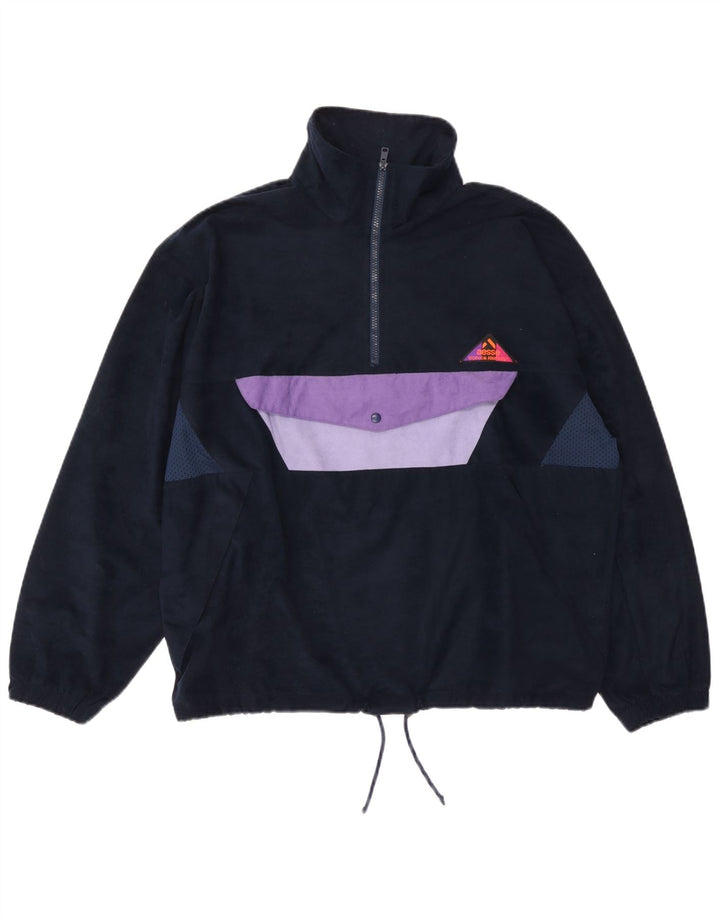 Aesse Veste Anorak Homme UK 38 Bleu Marine Moyen Colorblock