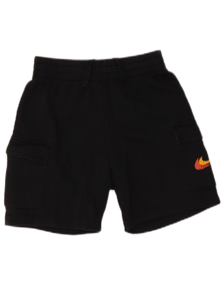 NIKE Short de sport garçon 10-11 ans coton noir moyen