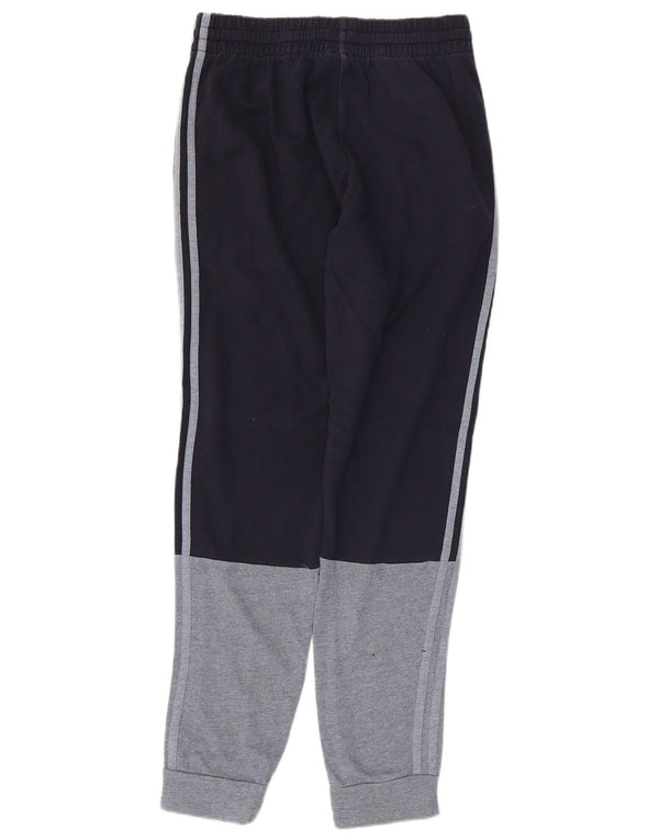 Adidas Pantalon de survêtement pour homme en coton color block Bleu marine Taille S