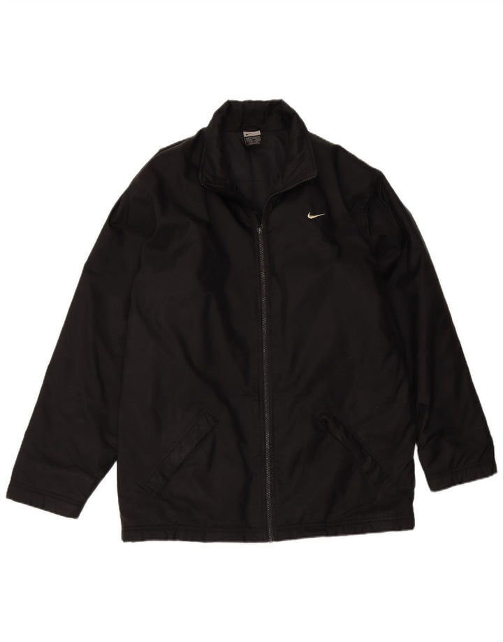 NIKE Veste matelassée graphique pour hommes UK 39/41 Nylon noir moyen