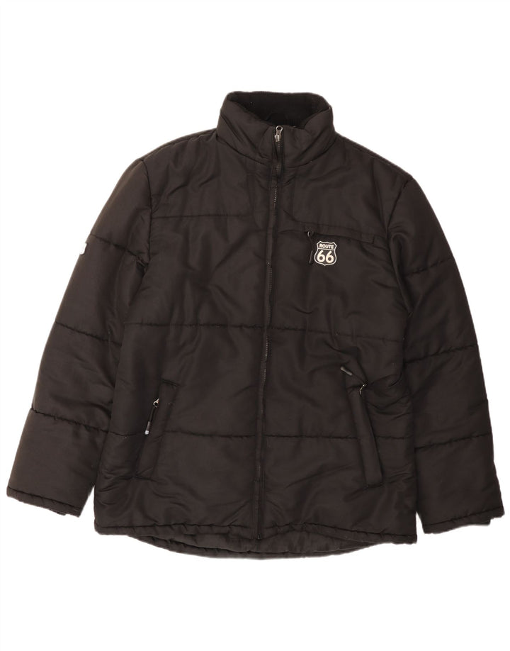 ROUTE 66 Veste matelassée pour homme UK 40 Large Noir Polyester
