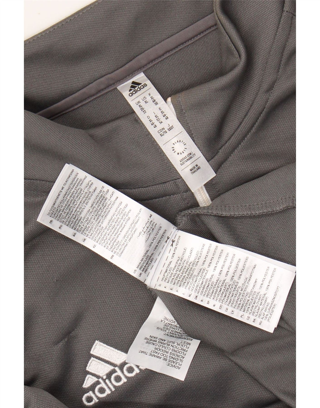 ADIDAS Haut de survêtement Aeroready pour femme avec col zippé UK 20/22 XL Gris