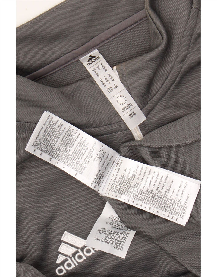 ADIDAS Haut de survêtement Aeroready pour femme avec col zippé UK 20/22 XL Gris