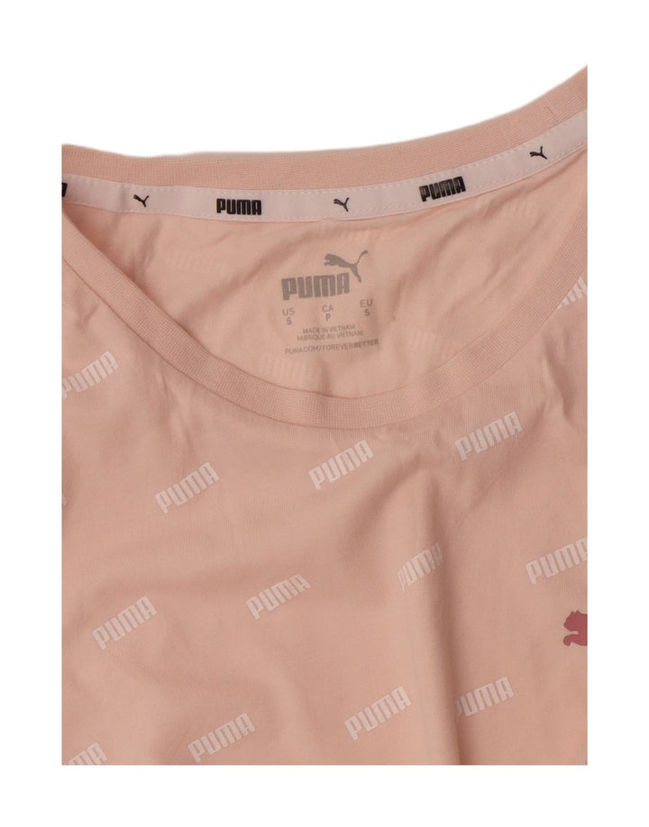 PUMA T-Shirt Graphique Homme Petit Rose