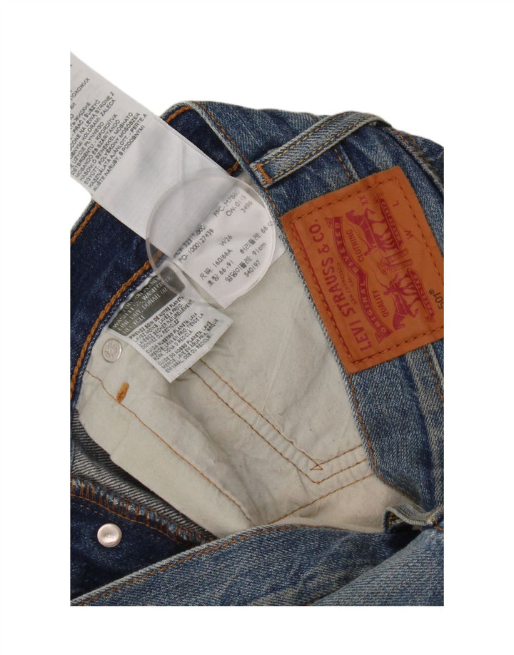 Levi's Short en Jean 501 Distressed Femme W26 Petit Bleu Coton