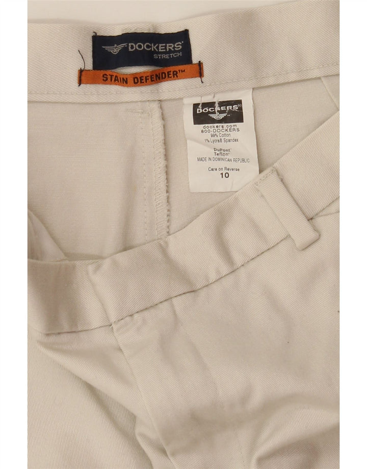 DOCKERS Womens Casual Shorts US 10 Large W30  Grey Cotton Vintage Dockers and Second-Hand Dockers from Messina Hembry 