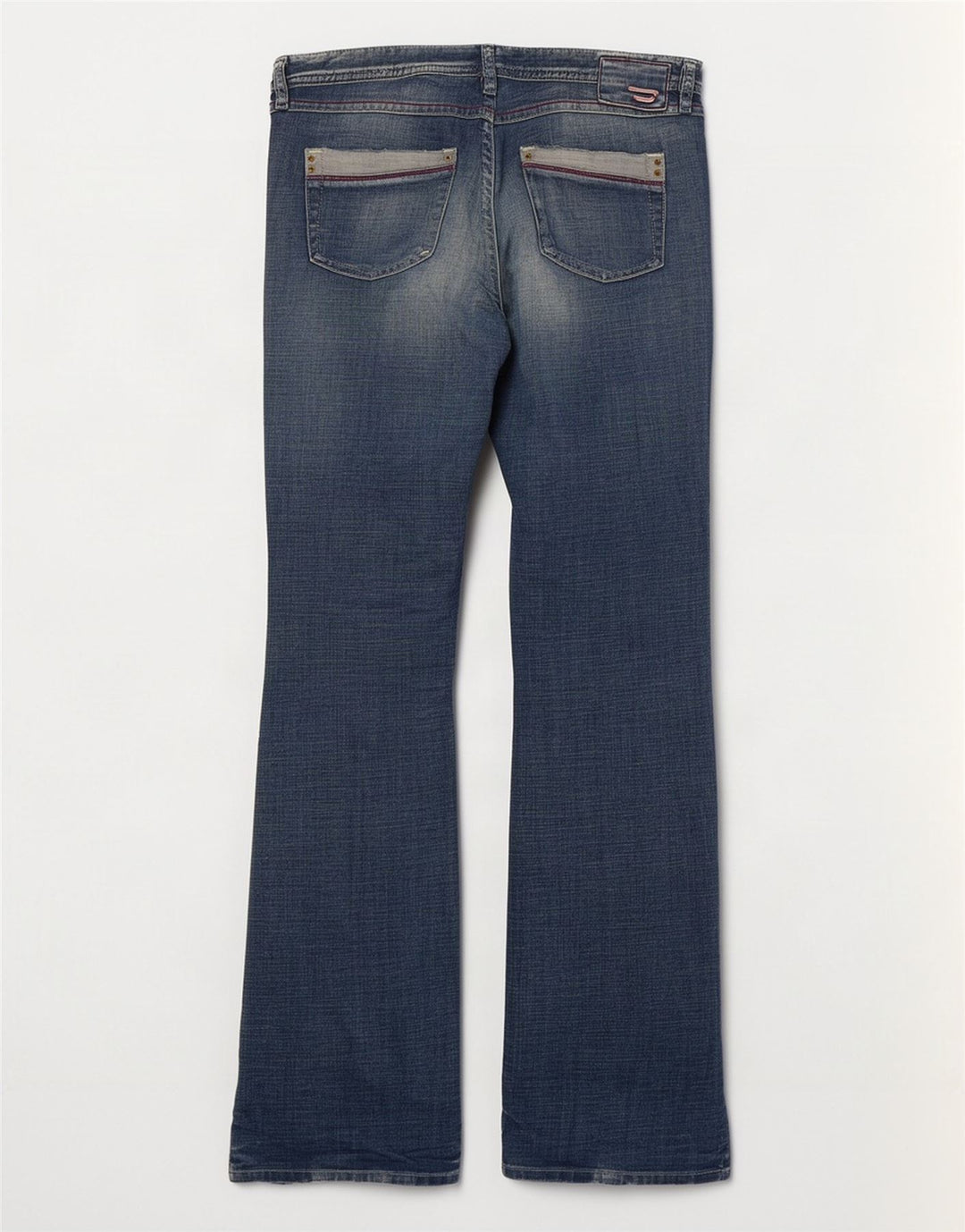 Diesel Jeans Bootcut en détresse pour femmes UK 16 Large W32 L33 Coton bleu