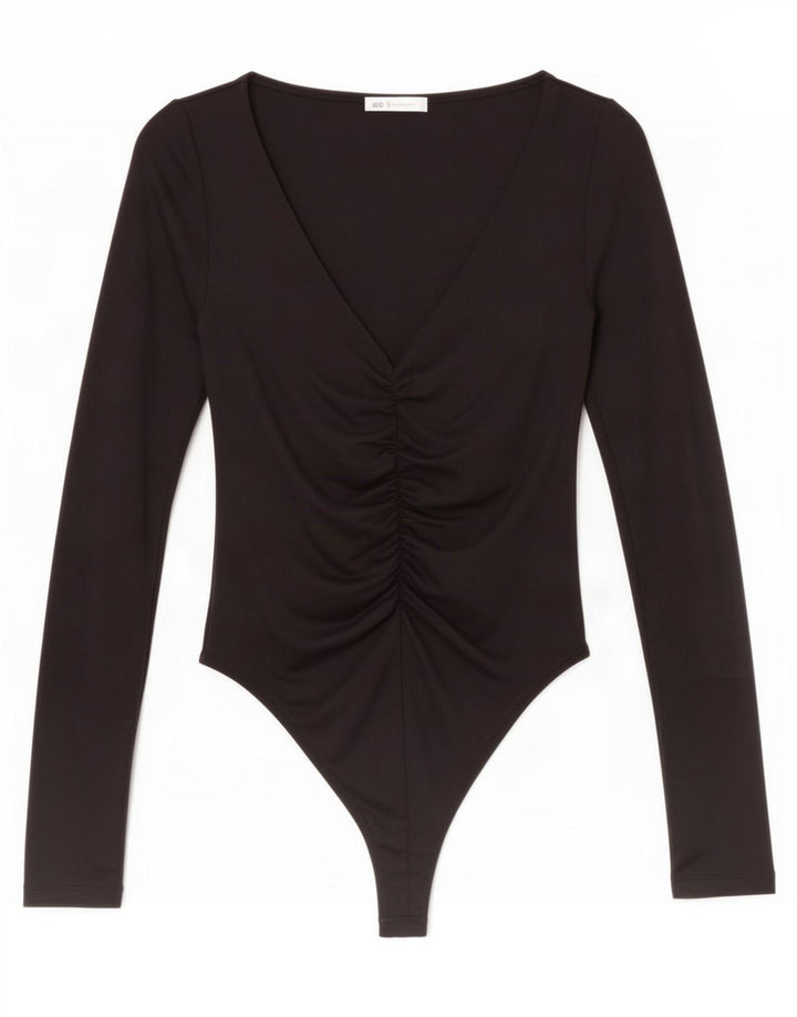 Zara Femme Body UK 12 Medium Noir Polyamide