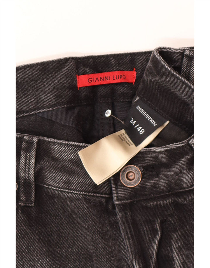 Gianni Lupo Jean slim Bruce en détresse pour homme IT 48 Medium W34 L30 Gris