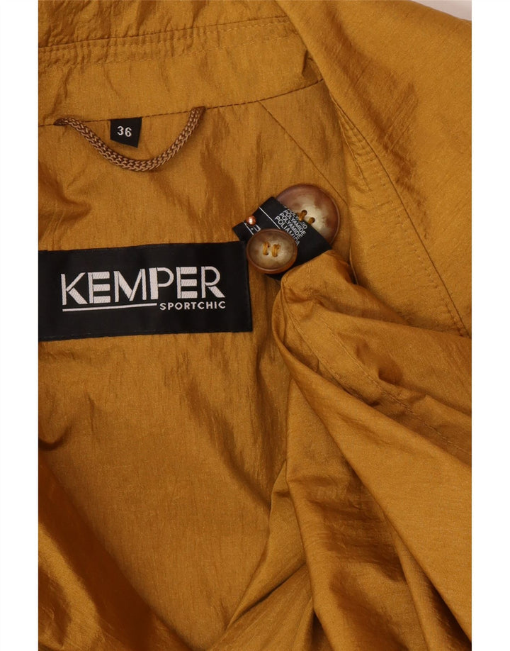 KEMPER Manteau Oversize Femme EU 36 Petit Jaune Polyamide
