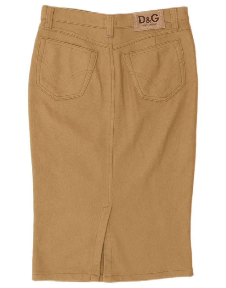 Jupe crayon Dolce & Gabbana Femme IT 44 Medium W30 Laine Beige