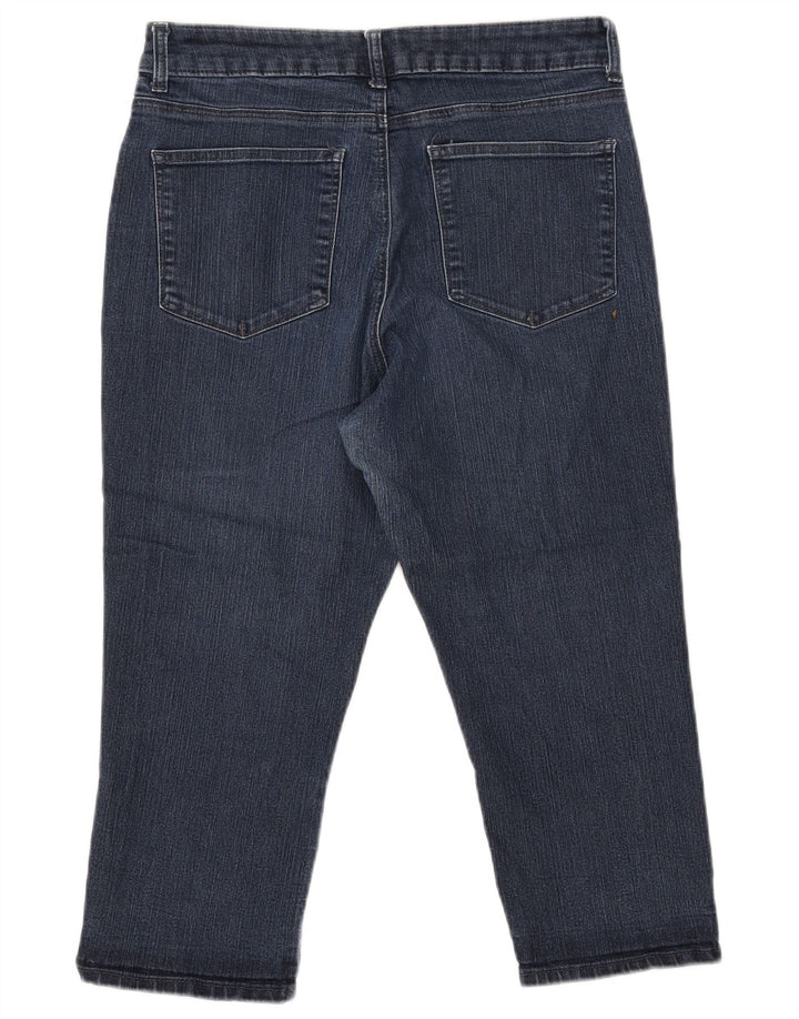 LEE Jean Capri Coupe Classique pour Femme US 14 XL W32 L22 Bleu Marine Coton