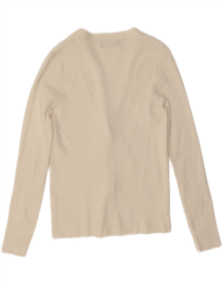 Marks & Spencer Cardigan pour femme UK 14 Blanc moyen