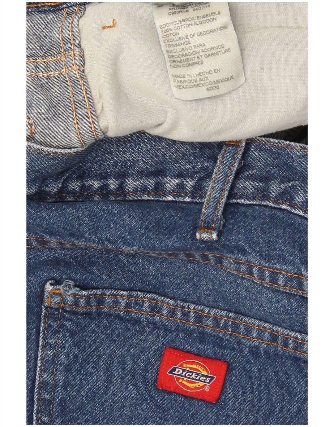 Dickies Jean droit homme W40 L32 bleu coton