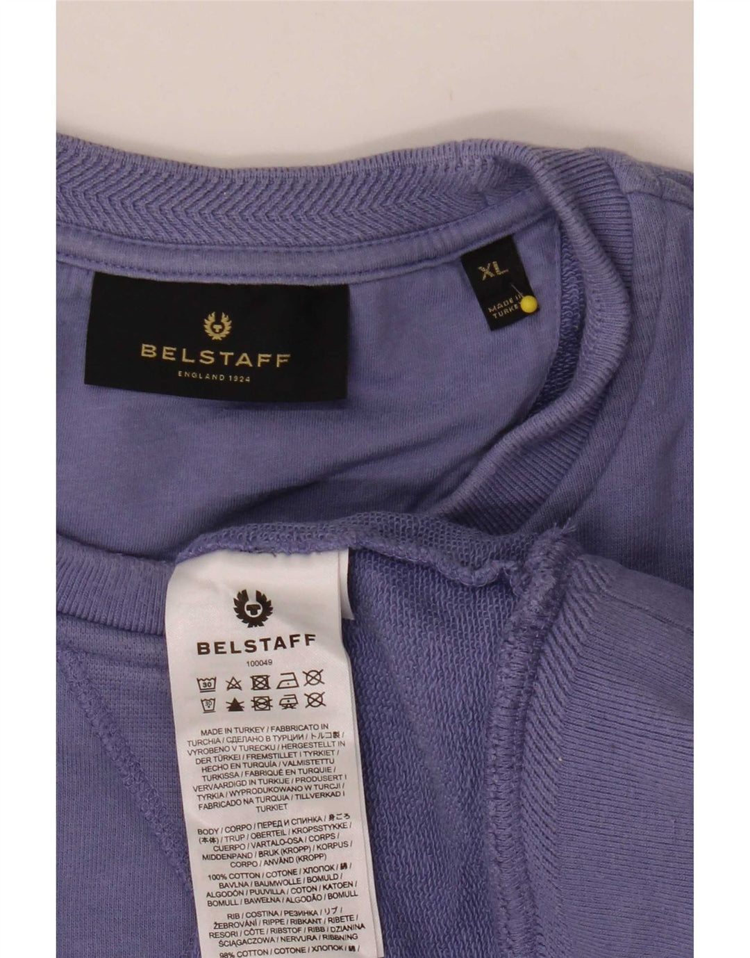Belstaff Sweat-shirt pour homme XL Violet Coton