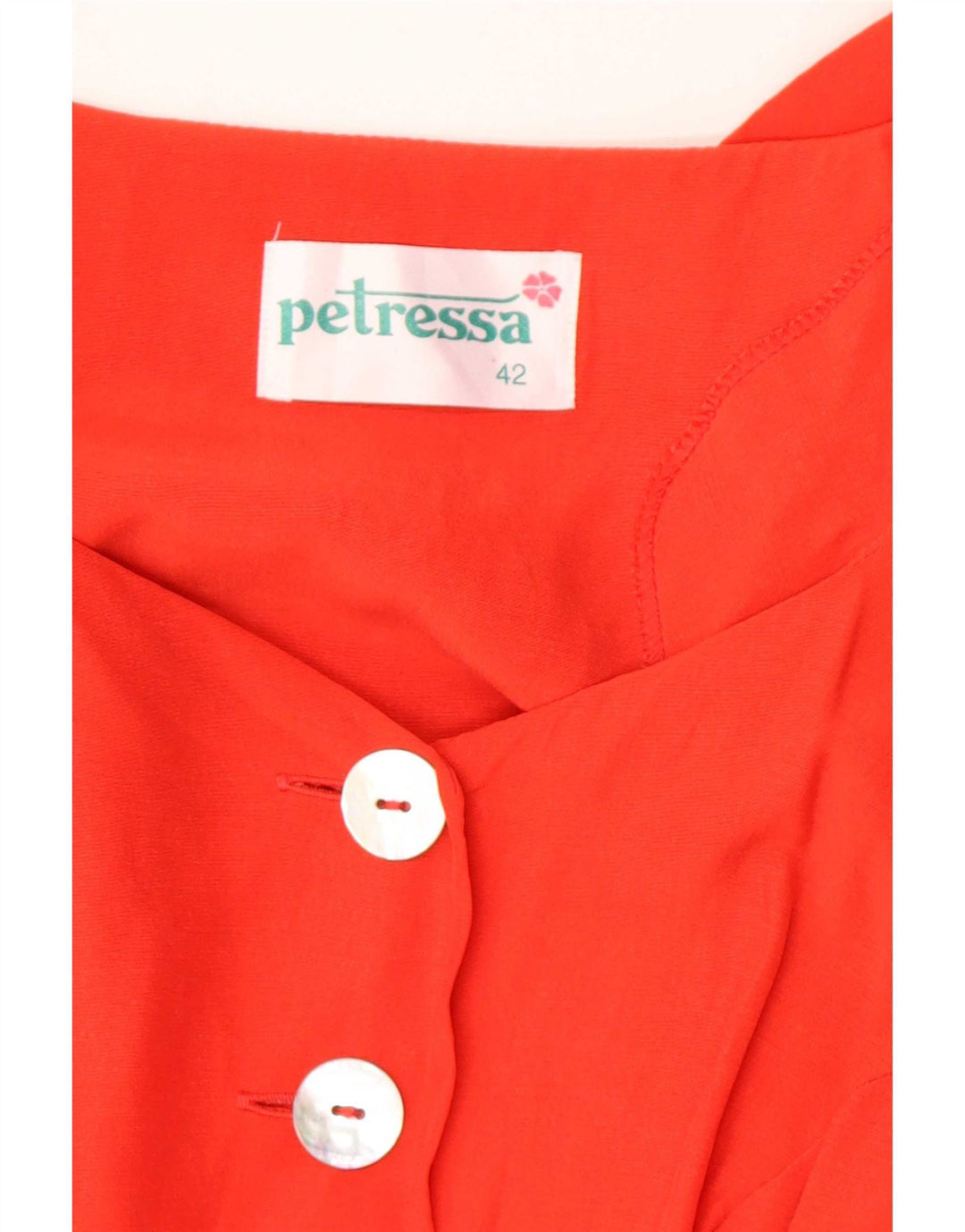 Petressa Robe longue à manches courtes pour femme IT 42 Orange moyen