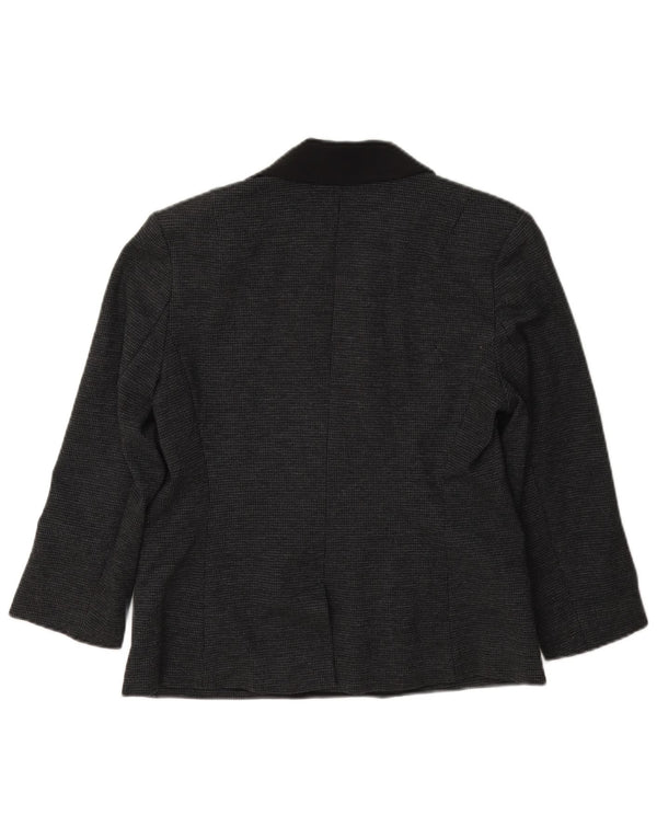 French Connection Veste blazer croisée pour femme UK 12 Gris moyen