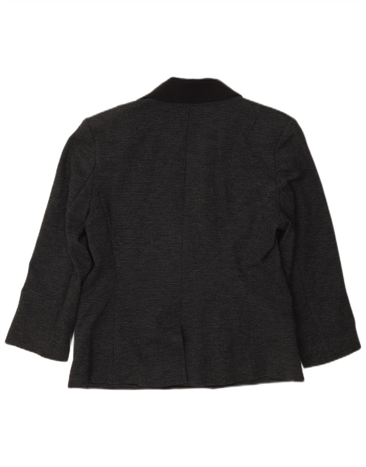 French Connection Veste blazer croisée pour femme UK 12 Gris moyen