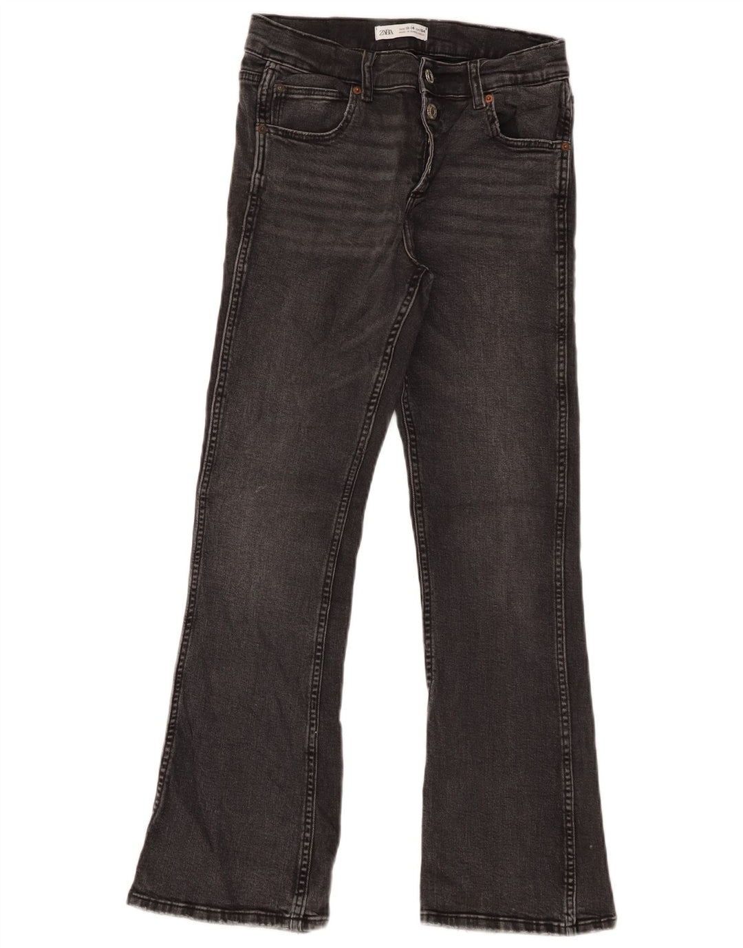 Zara Jeans Bootcut Filles 13-14 ans W28 L27 Gris