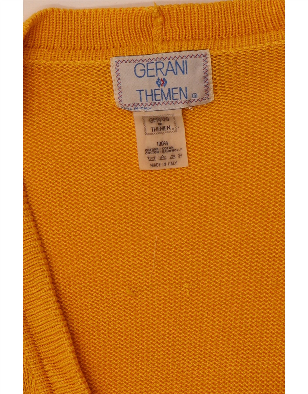 Gerani Cardigan Homme Pull XL Jaune Argyle/Diamant Coton