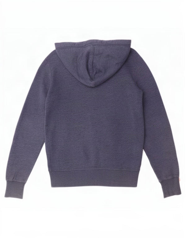 Superdry Pull à capuche zippé en coton bleu petit pour homme