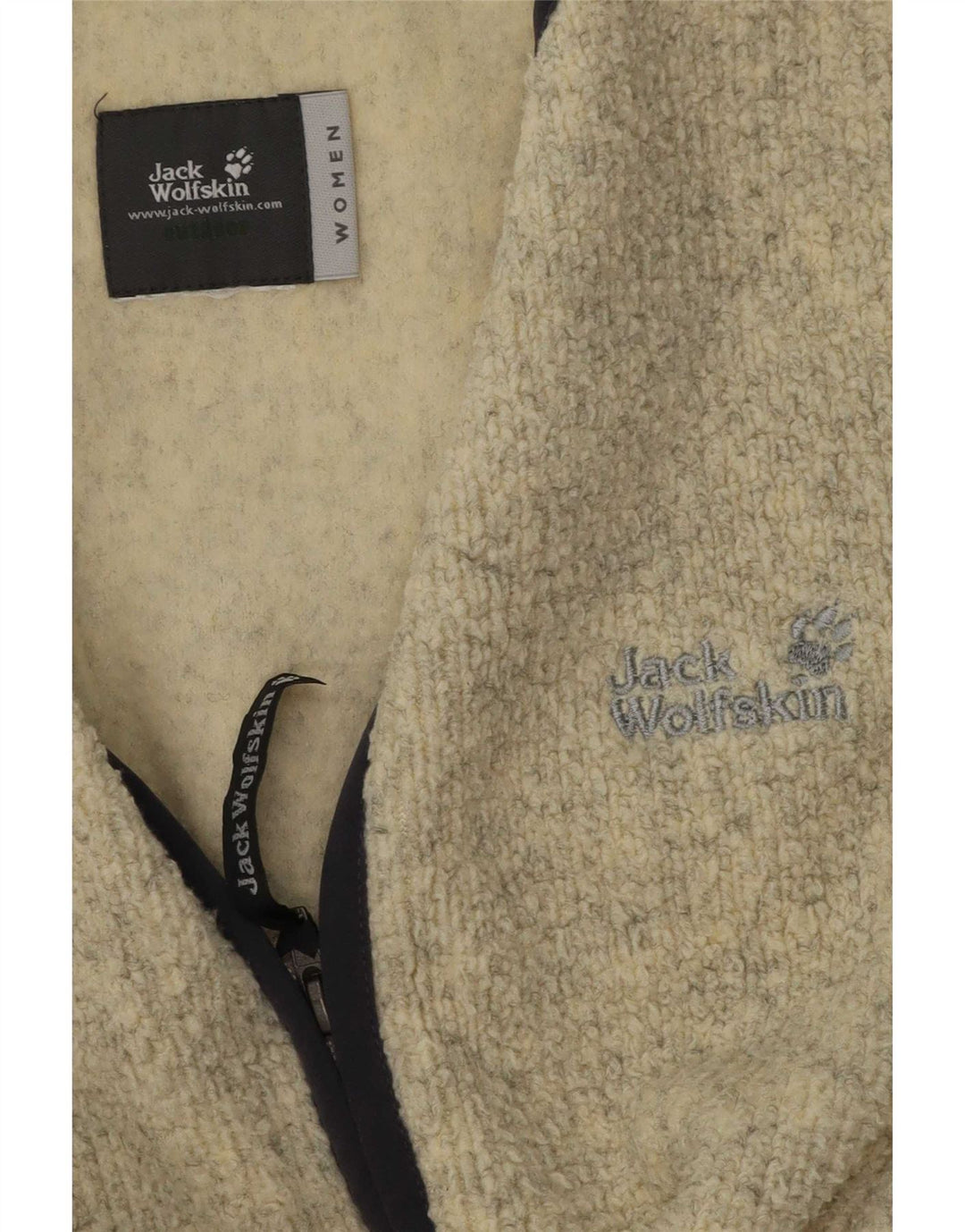 Jack Wolfskin Veste polaire pour femme UK 14 Beige moyen