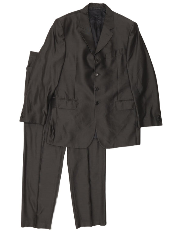 Carlo Pignatelli Costume 2 pièces 4 boutons pour homme IT 52 XL W34 L30 Gris Acétate