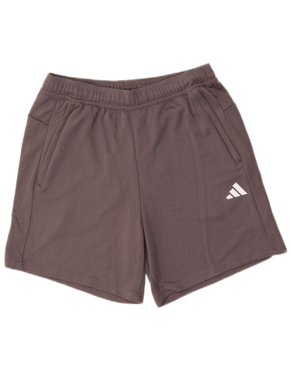Adidas Short de sport Aeroready Regular Fit pour homme en polyester gris Taille L