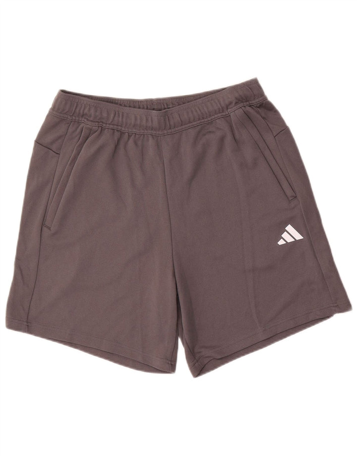Adidas Short de sport Aeroready Regular Fit pour homme en polyester gris Taille L