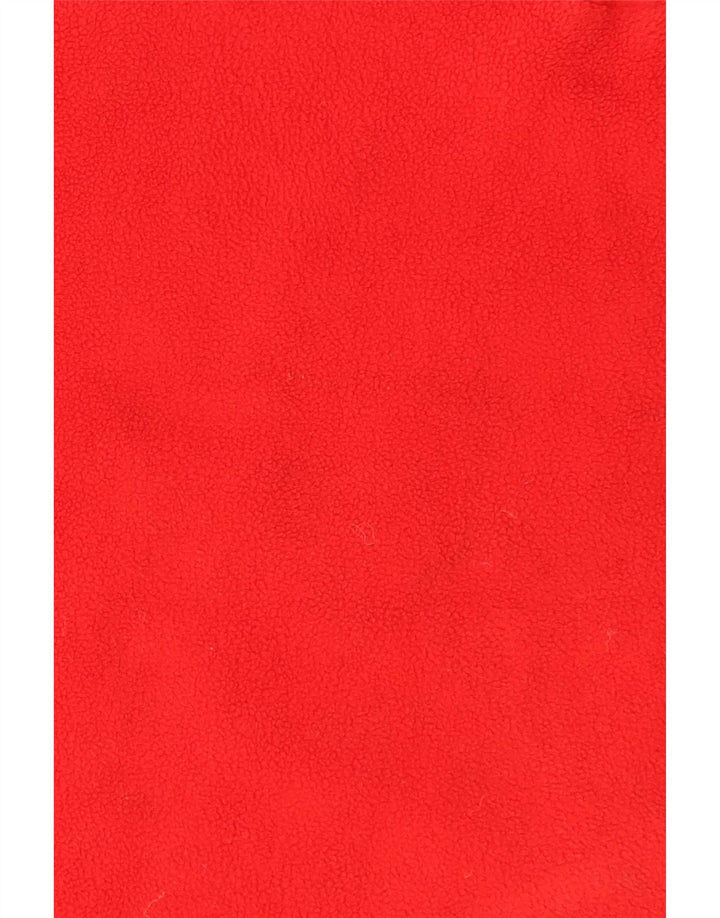 Brugi Pull polaire à col zippé pour homme, grand rouge, polyester
