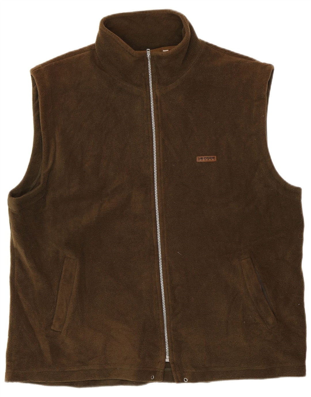 LE FROG Gilet polaire coupe décontractée pour homme UK 42 XL Kaki Polyester