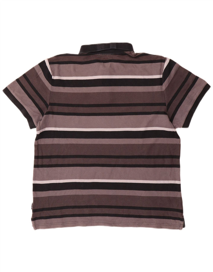 Nike Polo Homme XL Gris Rayé
