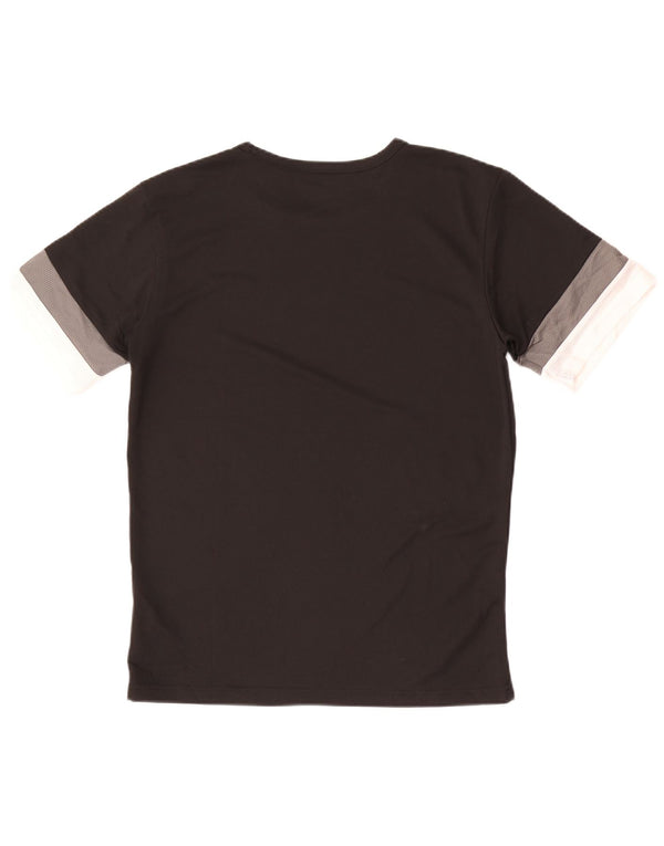 Puma T-Shirt Homme Noir Moyen Polyester Colorblock