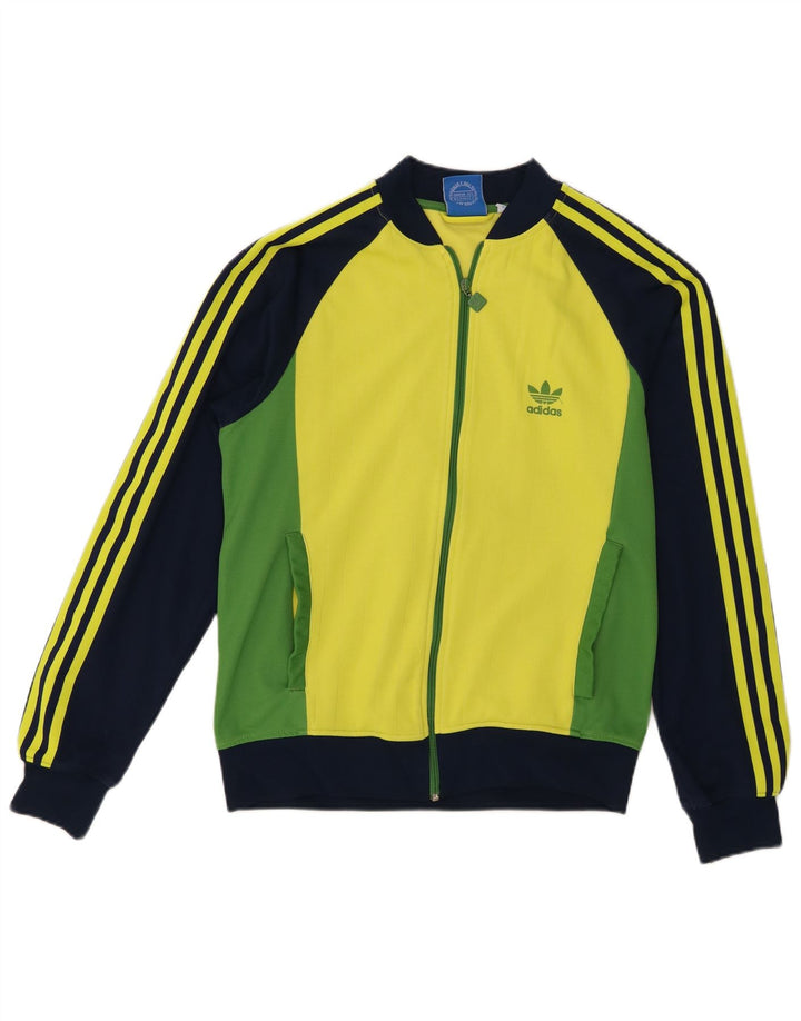 Adidas Veste de survêtement pour homme en coton color block multicolore moyen